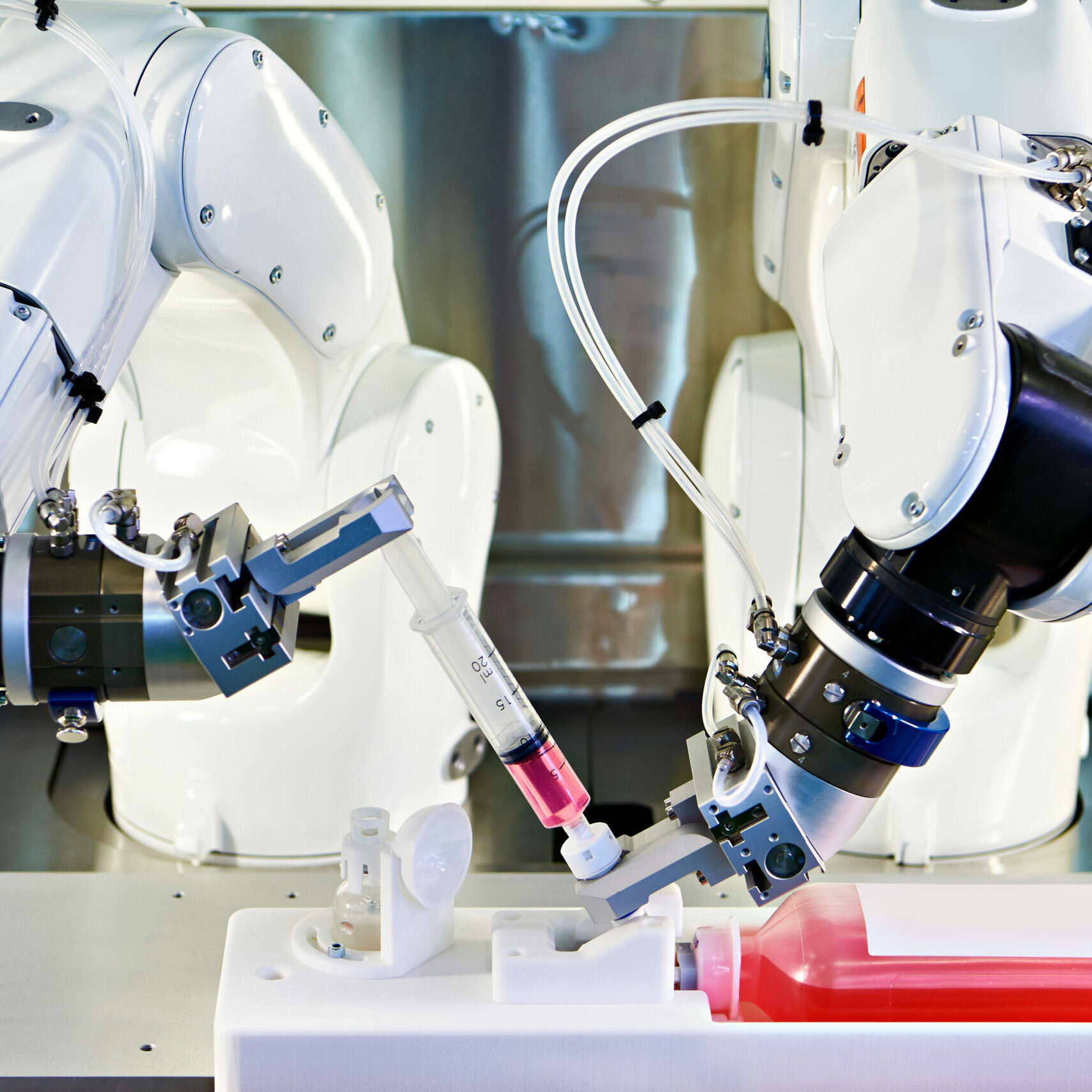 Medical robot machine Medical robot machine in lab